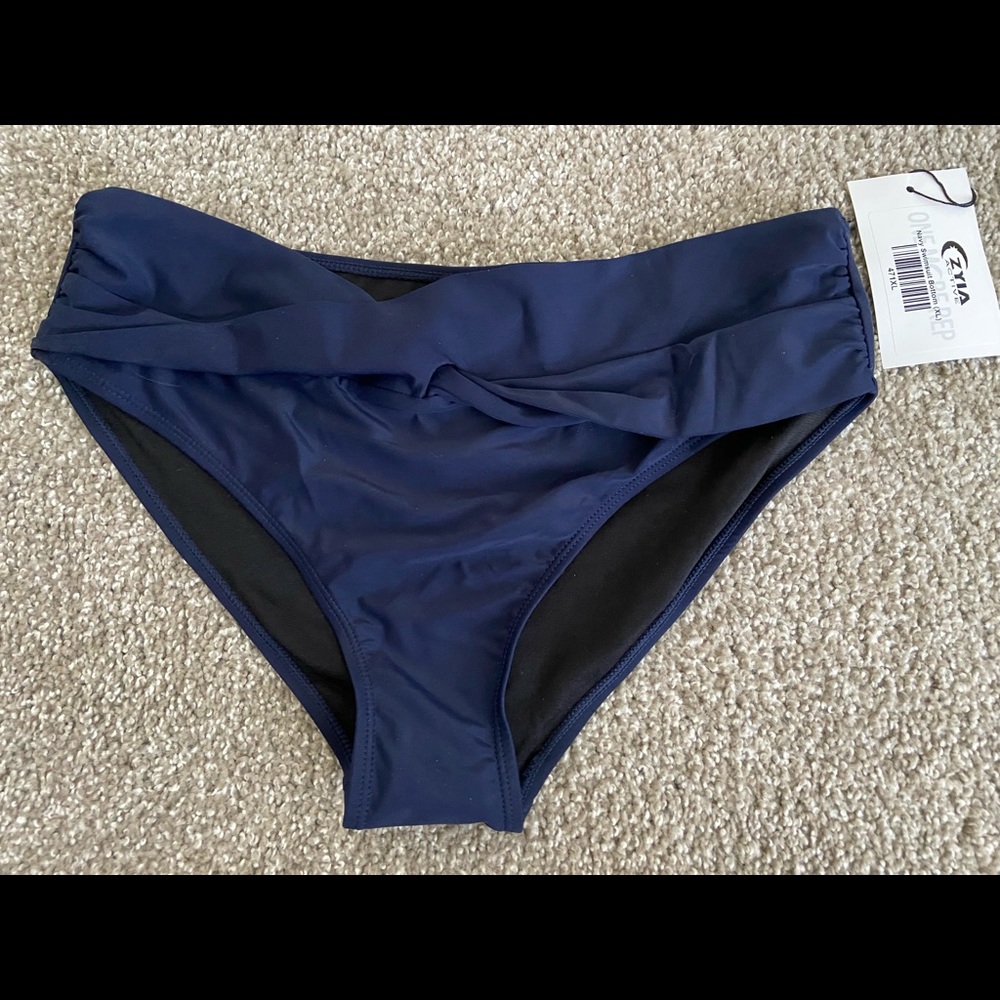 Zyia navy swim suit bottoms